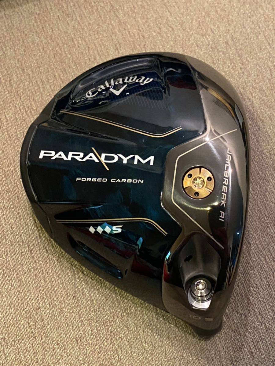 ラウンド未使用 パラダイム トリプルダイヤモンド S 10.5度 ヘッド、ヘッドカバー付