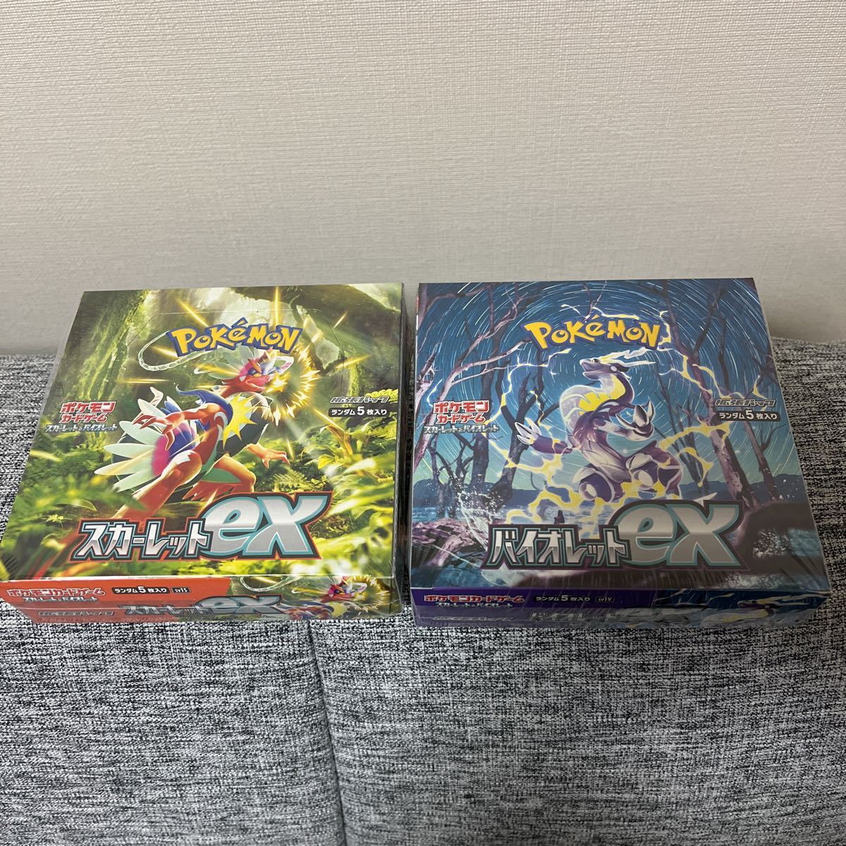 バイオレットex ポケモンカード シュリンク付き スカーレットex 