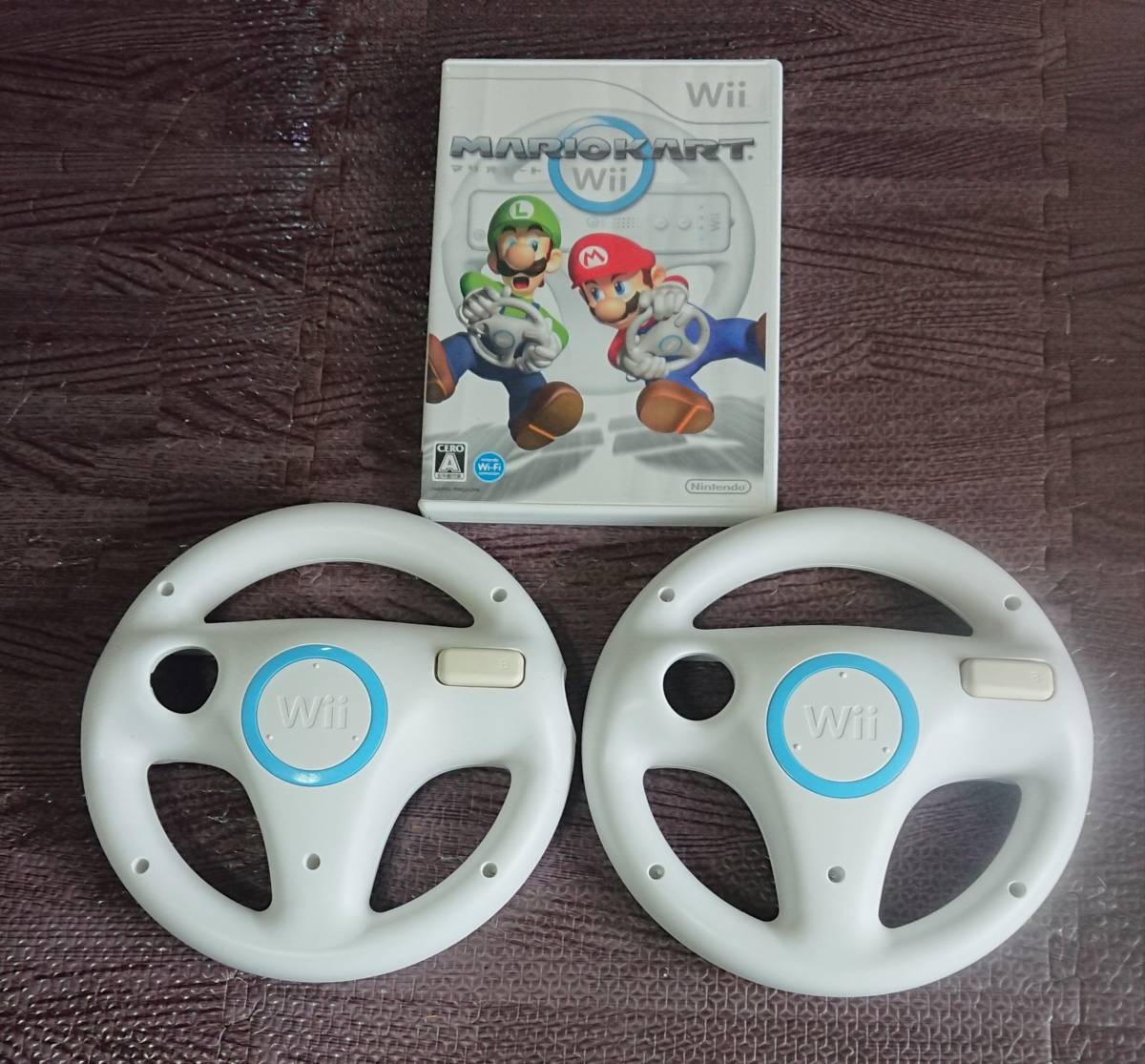 【 セット 】ウィー Wii本体 / ソフト２点 / Wiiハンドル 1点 セット 】ウィー Wii本体 / ソフト2点 / Wiiハンドル 1点 WiiU本体
