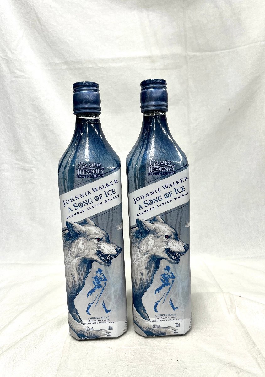 ★送料別★2本セット JOHNNIE WALKERジョニーウォーカー A SONG OF ICE 700ml 40.2% 古酒 (未開封）EA1598