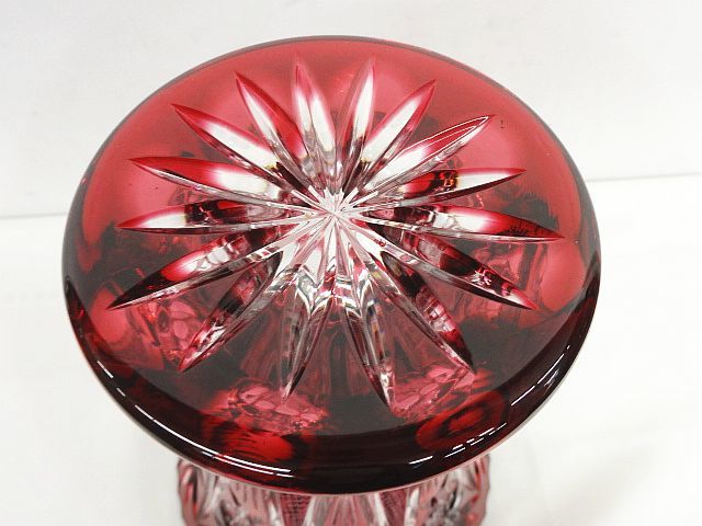 良品 Nachtmann ナハトマン 花瓶 フラワーベース 花瓶 切子 クリスタル 
