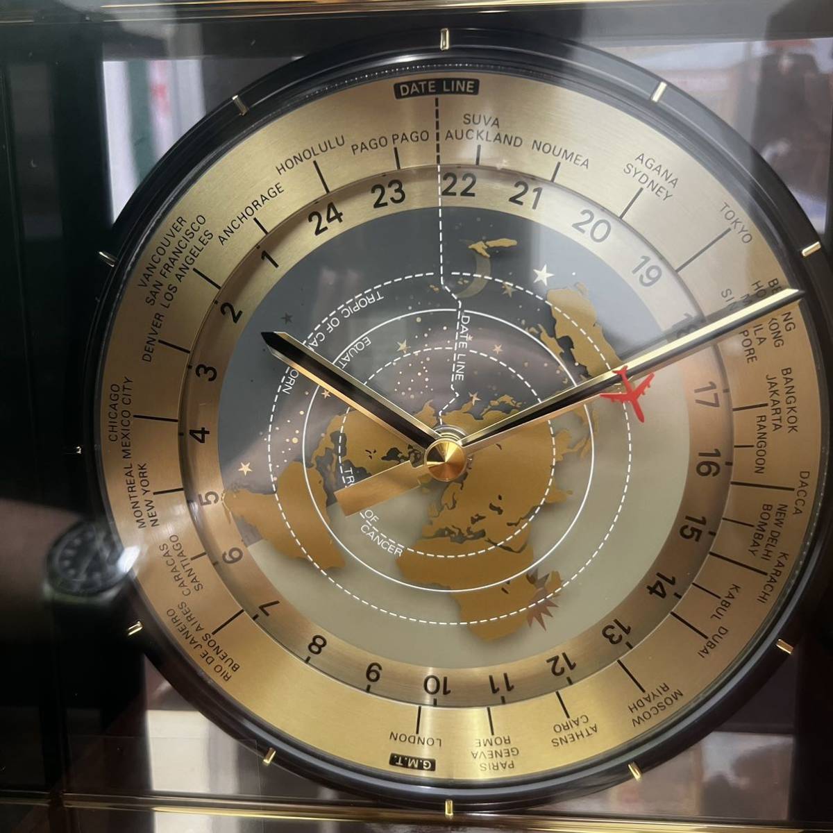 美品】SEIKO ワールドタイム 置時計 QZ210G 日本製 1980年代 【公式通販】