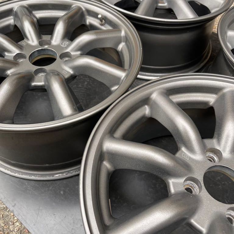 希少 ワタナベ エイトスポーク F8F 16×7J 4H100 +40 中古品 4本 直接の受け渡し可能 ワタナベ エイトスポーク 4本 +40 4H-100 4hの中古品・新品