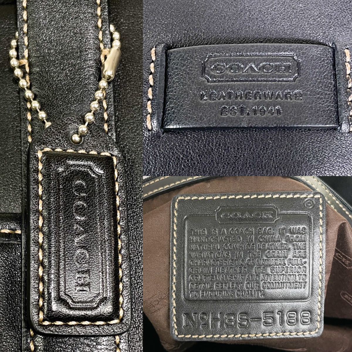 美品】コーチ COACH トートバッグ 肩掛け ショルダー ハンドバッグ A4 