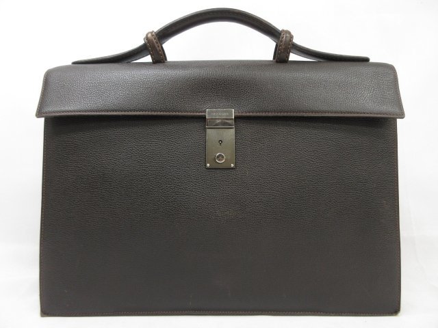 HH【デルヴォー DELVAUX デルボー】 レザーブリーフケース 書類かばん