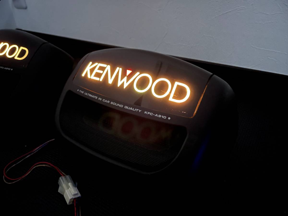 ジャンク 当時物 美品 ケンウッド KFC- A910 イルミ 音出し 確認済
