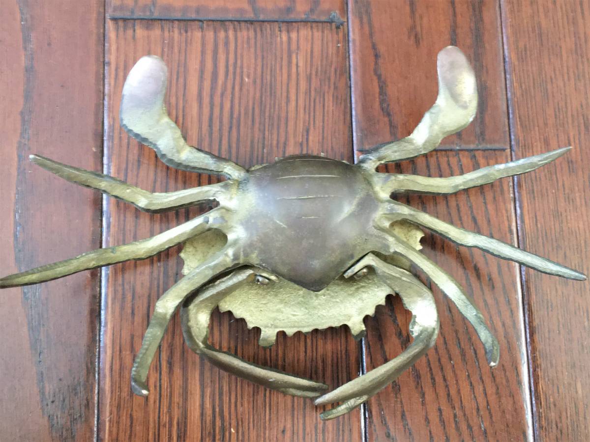 真鍮　蟹　灰皿 ヴィンテージ カニ ブラス 灰皿 真鍮 かに 蟹 クラブ CRAB 検索