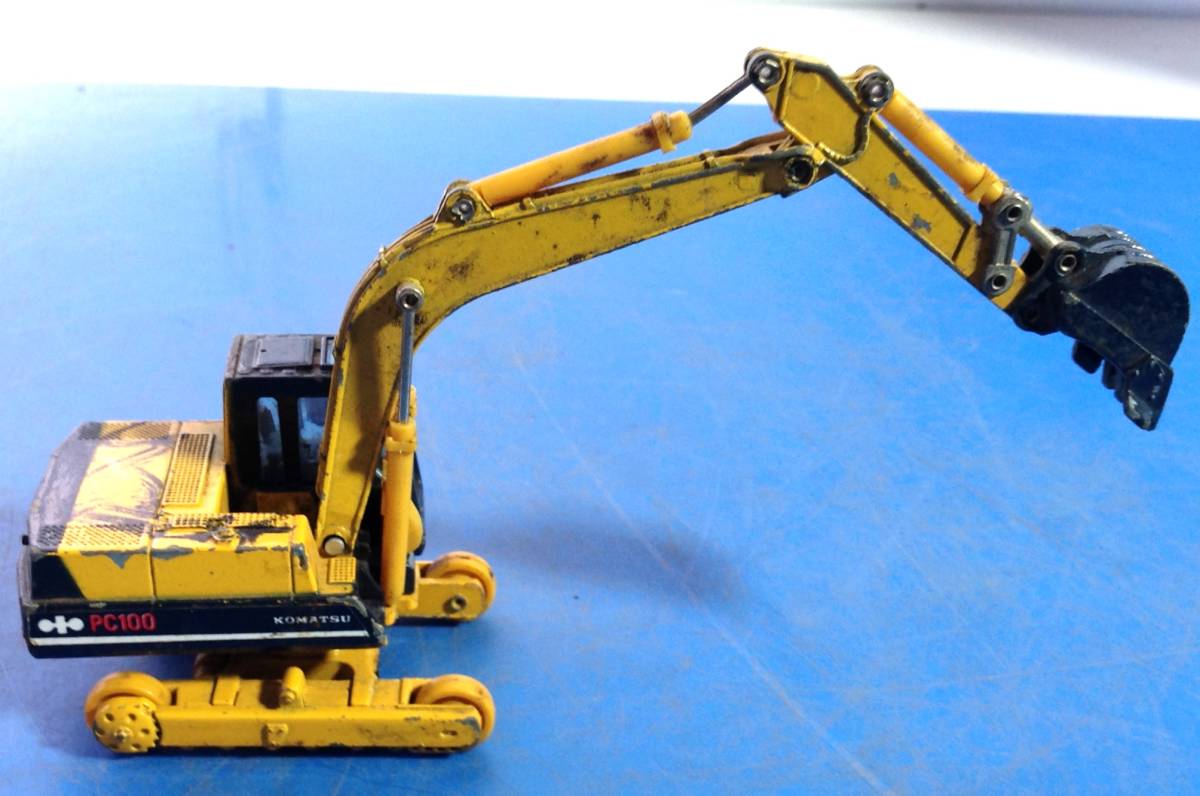 PC100 KOMATSU コマツ 重機 ショベルカー 　パワーショベル1/48 KOMATSU コマツ パワーショベル PC100 メーカー不明 S＝1/48 ショベル