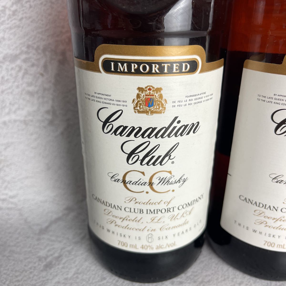 古酒※2本セット カナディアンクラブ 「C.C.」 Canadian Club 6 YEARS 