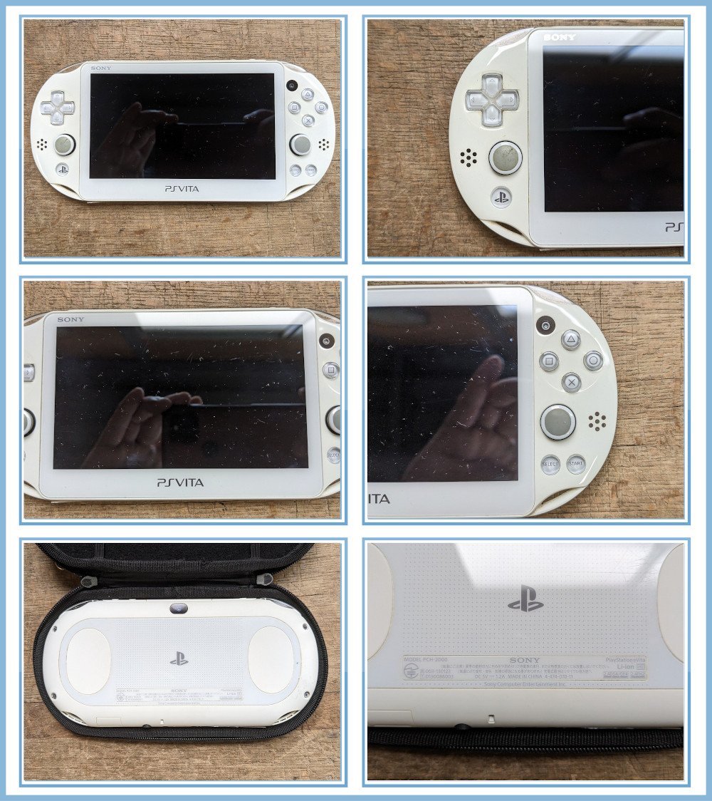 PS VITA PCH-2000 本体 ケース ソフト3本セット すべり 