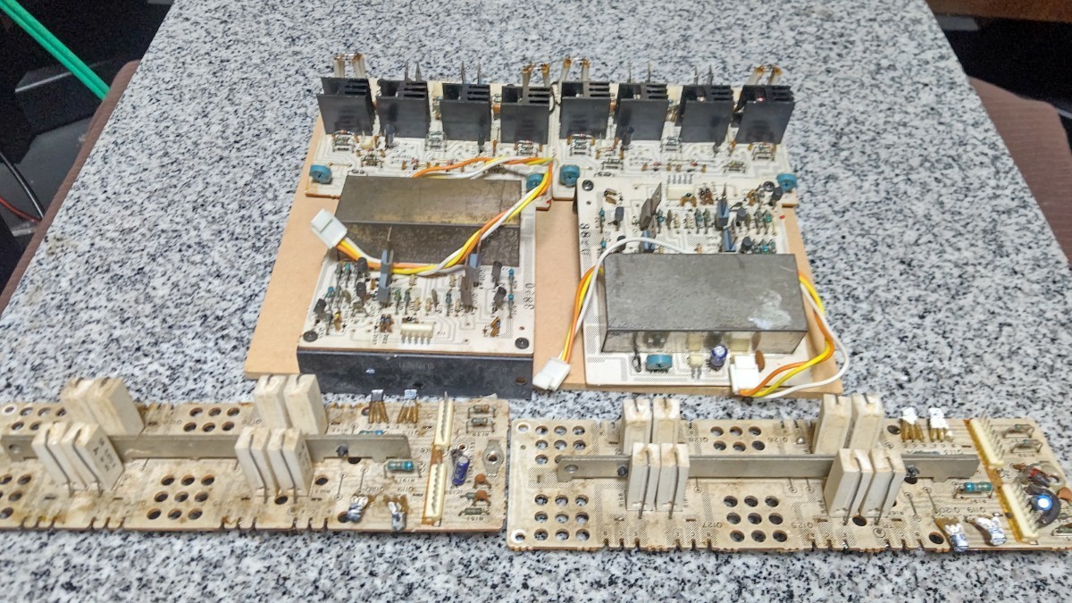 Technics　se-a3 パワーアンプ　の電圧増幅回路、電力増幅回路の基板一式です。大変希少です！
