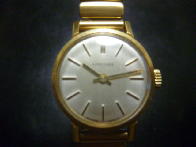 18K 0.750】□□□ロンジン LONGINES K18 アンティーク レディース 手 