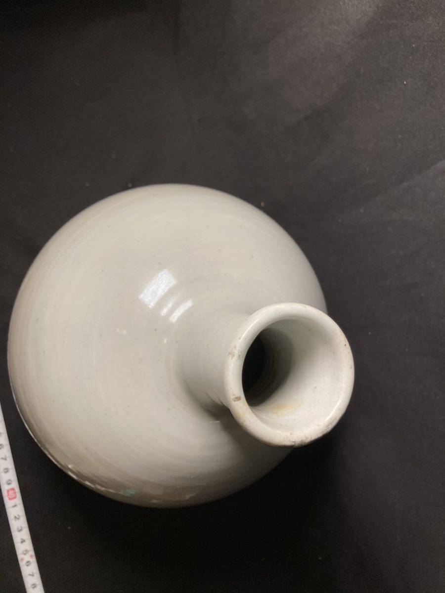 李朝 白磁花入 徳利 李朝時代 朝鮮美術 骨董 古玩 w | TIENDA