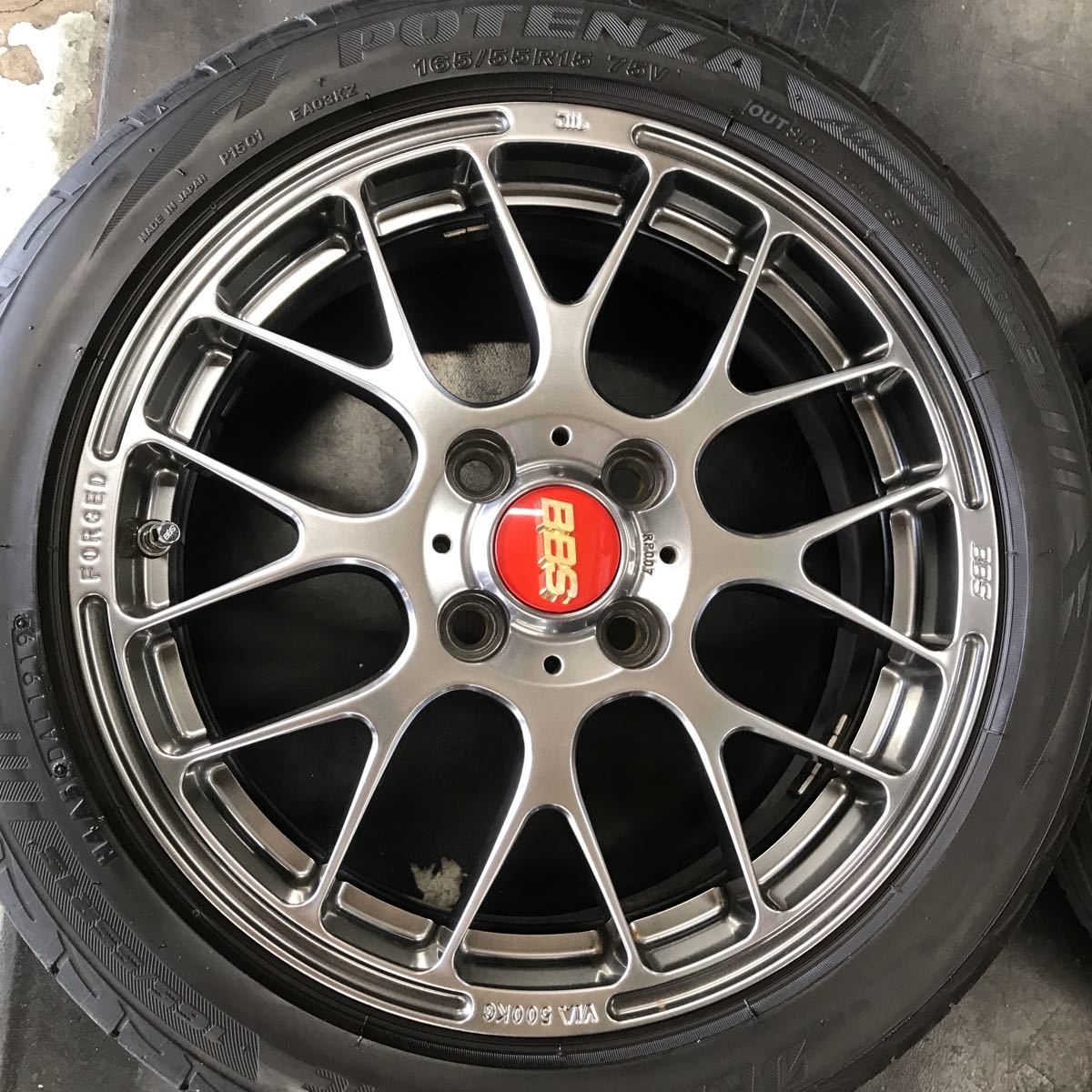 軽カーに。極上BBS RP 15インチタイヤホイールセット165/55R15 