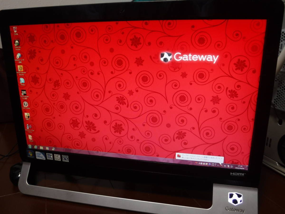 ゲートウェイ 一体型 パソコン　ＺＸ４９７０　win7　ジャンク