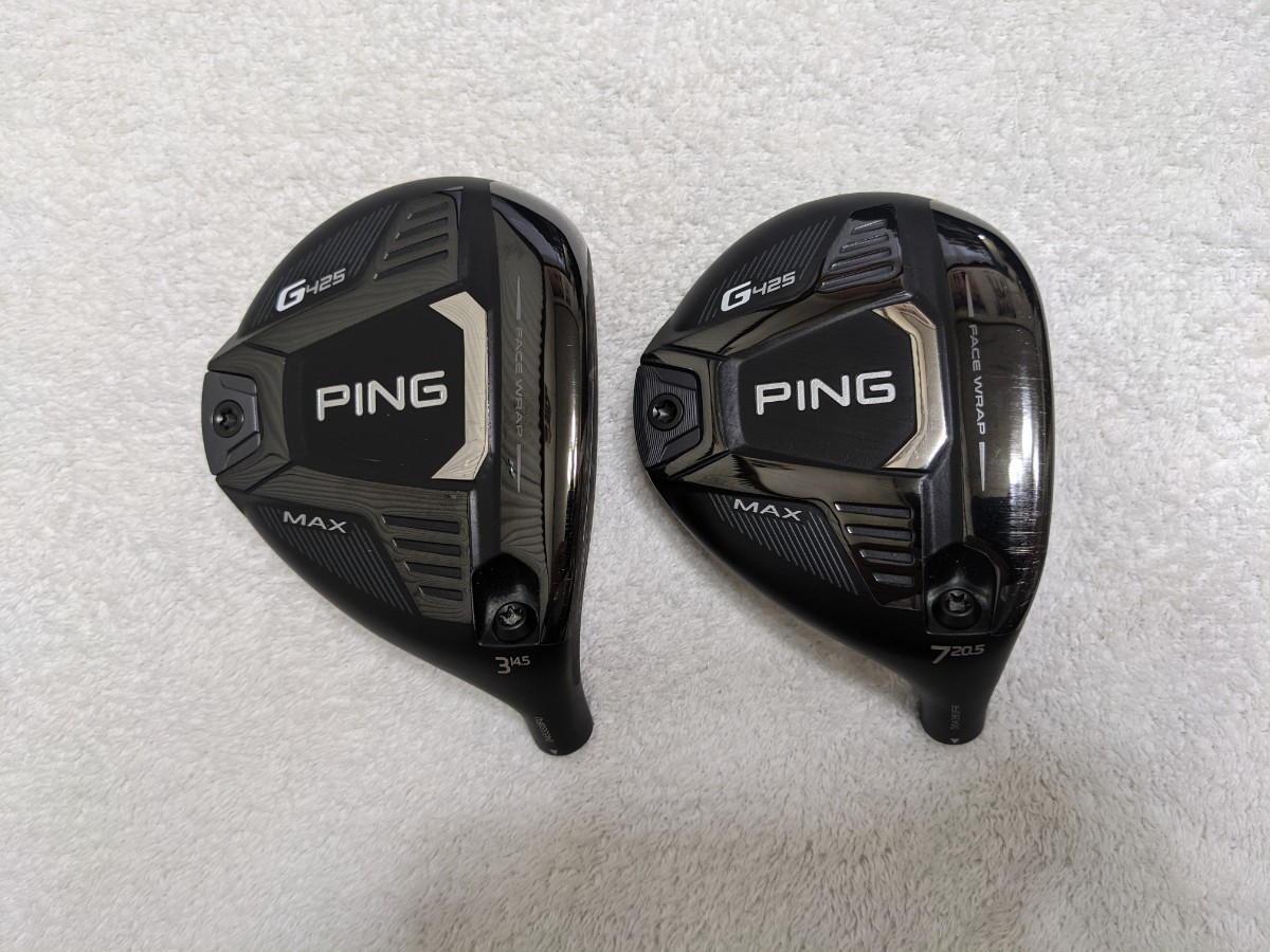 3W・7Wセット】PING ピン G425 MAX 3W 7W TOUR AD MJ 6S ヘッドカバー 