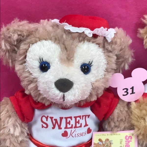 31シェリーメイ& ダッフィー 2016 バレンタイン ペア ぬいぐるみ WDW