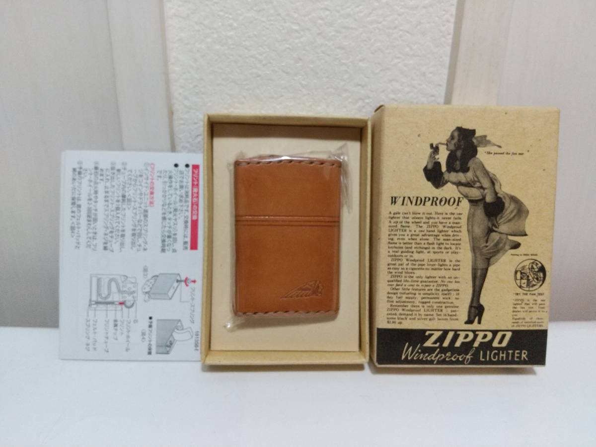 本革インディアンモーターサイクルZIPPO 品 Indian MOTORCYCLE ヌメ革 