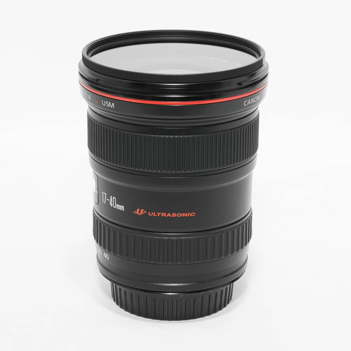 即決 動作保証 キヤノン EF17-40mm F4L USM 保護フィルター付き 良品 