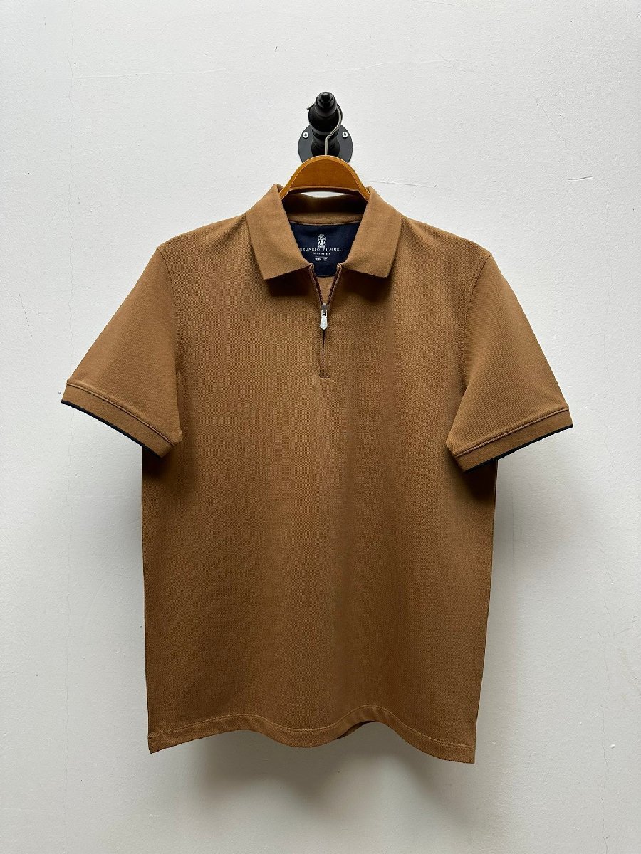 う*お様 ブルネロクチネリ ピケポロシャツ S Brunello Cucinelli ブルネロクチネリ メンズ ポロシャツ Tシャツ