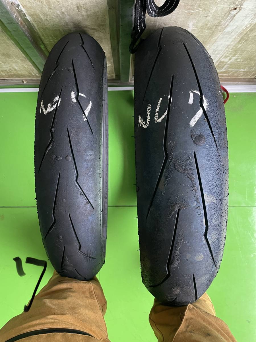 ⑦ ピレリ スーパーコルサ 前後セット 110/70R17 140/60R17 YZF-R25