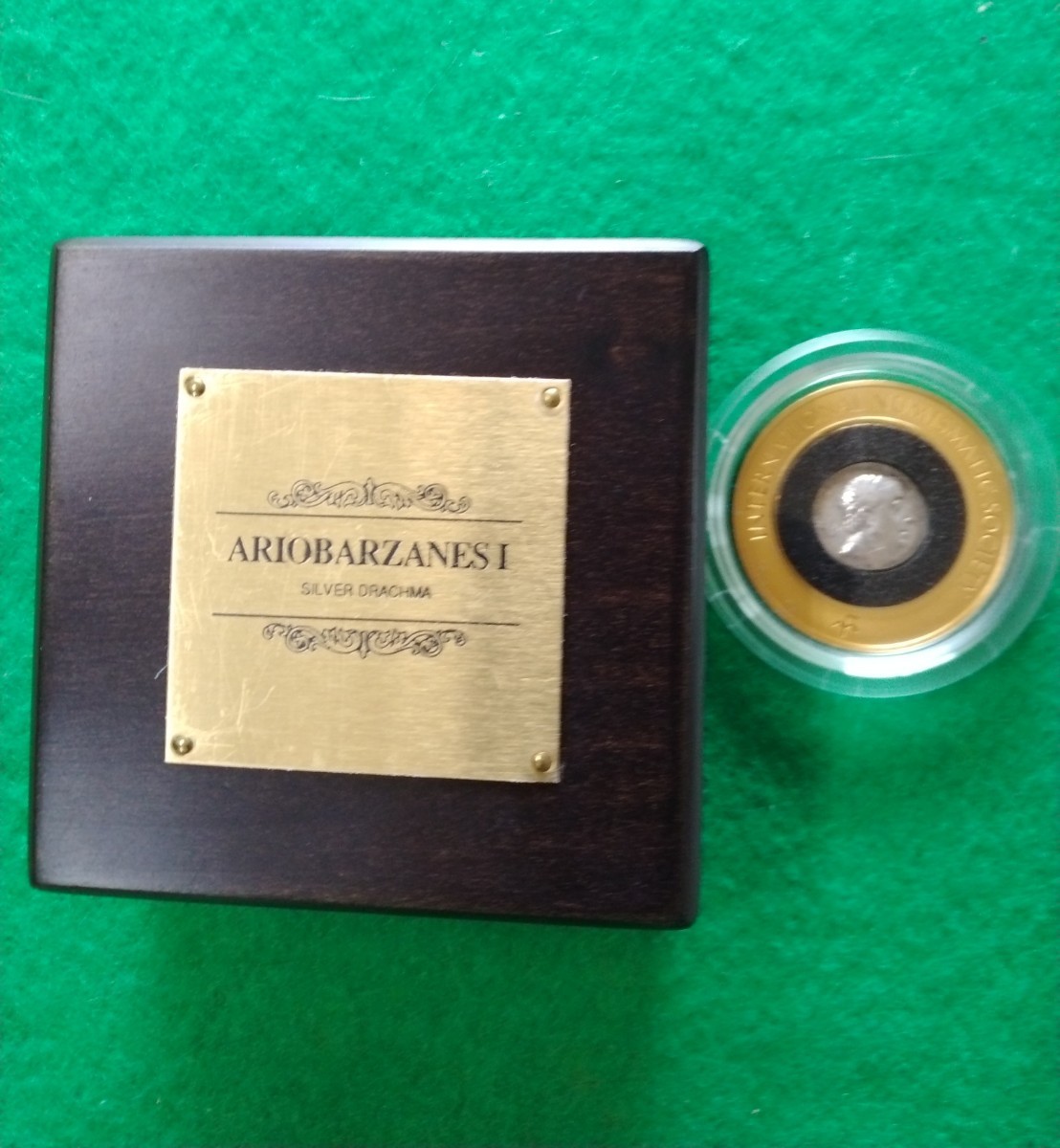 古代ギリシャ ドラクマ銀貨 The Arioberzanes 1 Silver Drachma ケース 