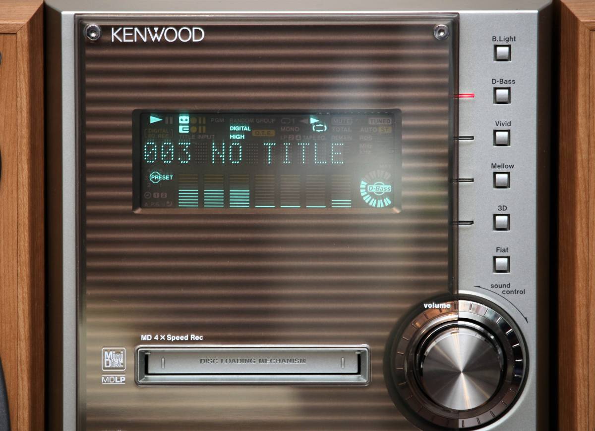 KENWOOD RXD-SL3MD CD/MD/TUNER/TAPE ミニコンポ + スピーカー 1週間 