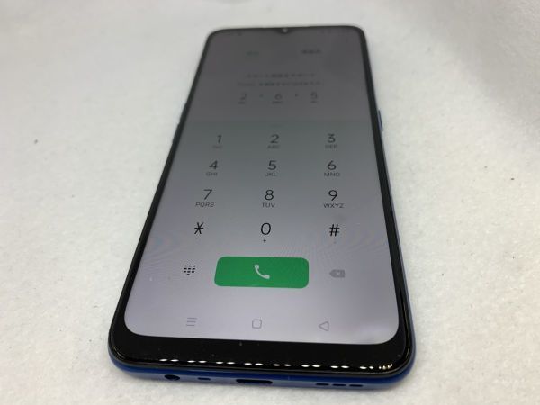 ☆送料無料☆ジャンク☆RAKUTEN☆CPH1943 OPPO A5 2020☆ブルー