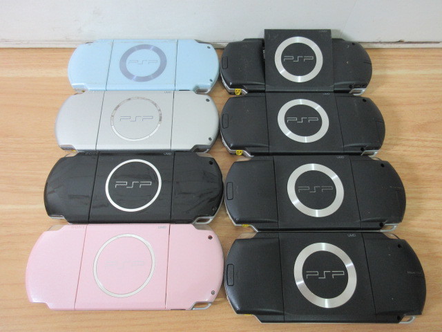 1B1-3 「1円～ PSP 本体 8台セット」ジャンク扱い PSP-1000 PSP-2000 