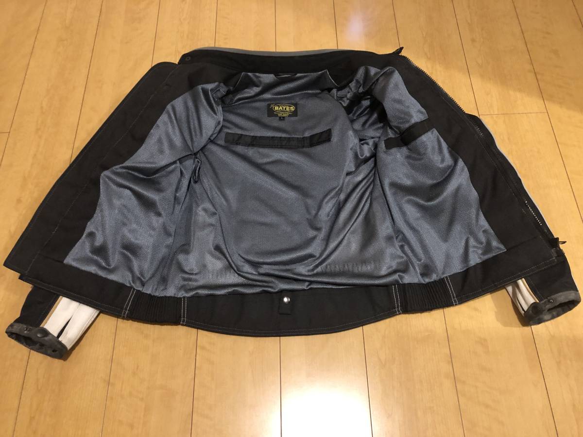 ライダースジャケット BATES ベイツ メッシュ春夏秋 ビンテージ ジャケット Lサイズ 脊椎背面プロテクター エルボーガード付き ライダースジャケット BATES ベイツ メッシュ春夏秋 ビンテージ