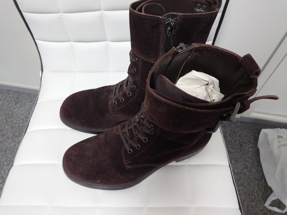 ボッテガ・ヴェネタ レースアップブーツ/ダークブラウン/中古品