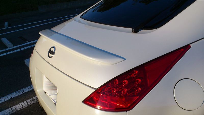 赤字超特価，2025 色番号QX1塗装 2003-2008 日産 350Z クーペ フェアレディＺ Z33 リアトランクスポイラー ABS製 塗装込み品 ホワイトパール OE