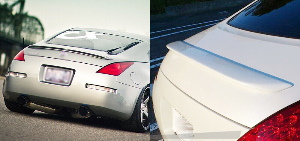 赤字超特価，2025 色番号QX1塗装 2003-2008 日産 350Z クーペ フェアレディＺ Z33 リアトランクスポイラー ABS製 塗装込み品 ホワイトパール OE