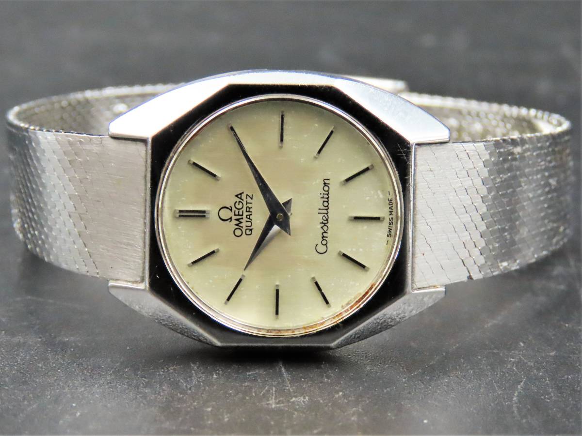 1円 稼動品 正規品 OMEGA オメガ コンステレーション クォーツ  