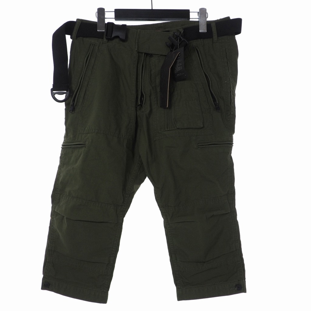 リップヴァンウィンクル RIPVANWINKLE Jodhpur parachute Pantsミリタリージョッパーズ パンツ クロップド パンツ 5 カーキ