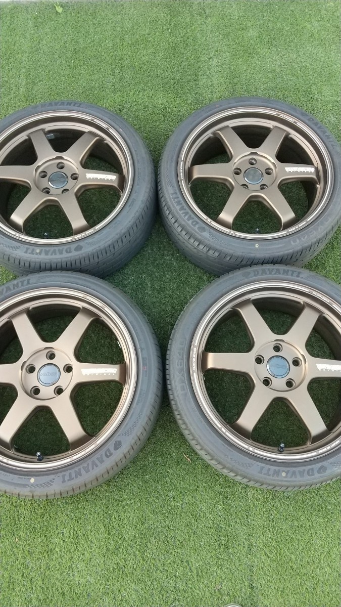 RAYS VOLK RACING TE37 ULTRA 19インチ8J +48 ブロンズ 5穴 PCD114.3