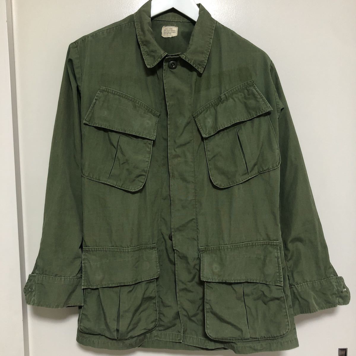 68年 米軍実物 ジャングルファティーグ ジャケット 4th X-SMALL SHORT 