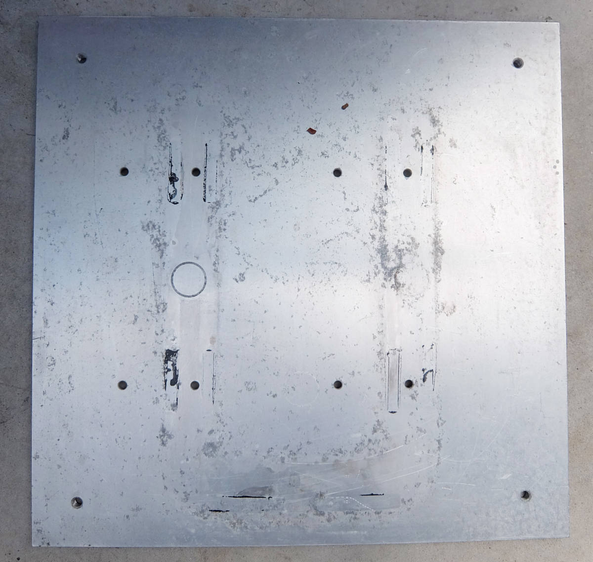 アルミニウム アルミ板 塊 約600mmX600mmX15mm約14.1kg