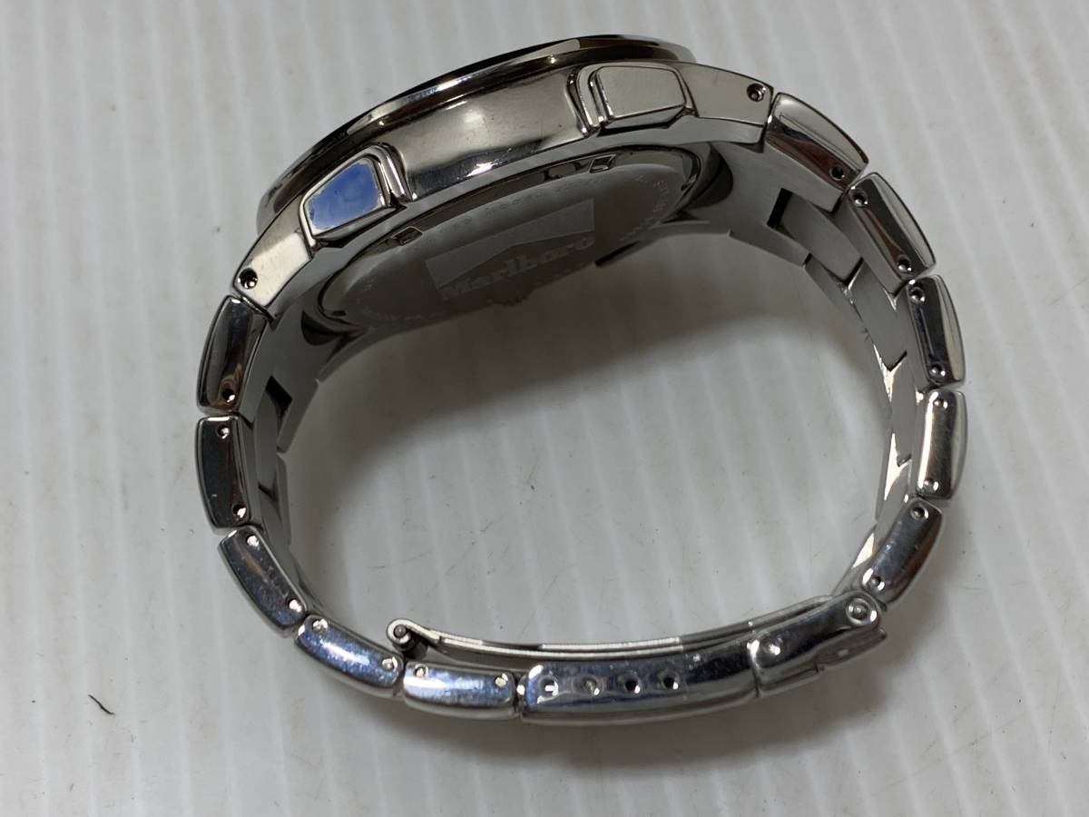 25012☆Marlboro マルボロ 2005A WARLD TIME Chronograph W.R.10 BAR 
