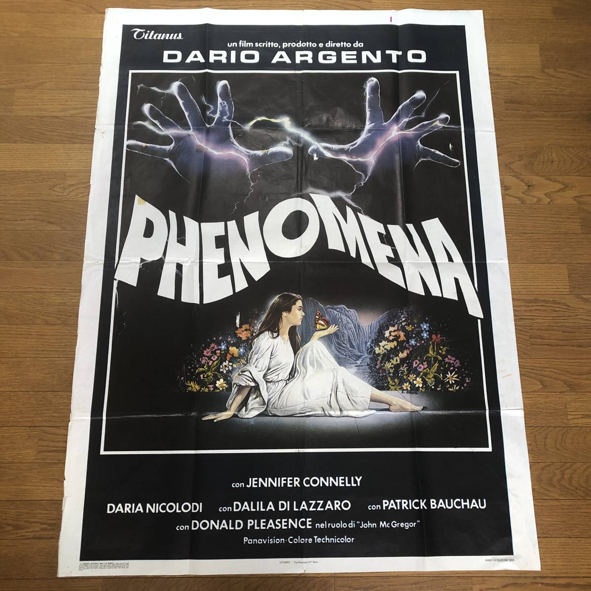 フェノミナ」イタリア版大型ポスター ダリオ・アルジェント PHENOMENA 
