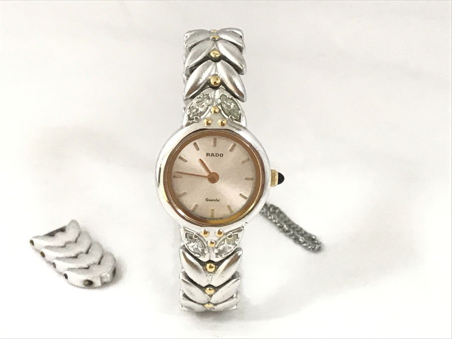 RADO ラドー 133.9684.2 クォーツ 腕時計 2針 葉型ベルト シルバー