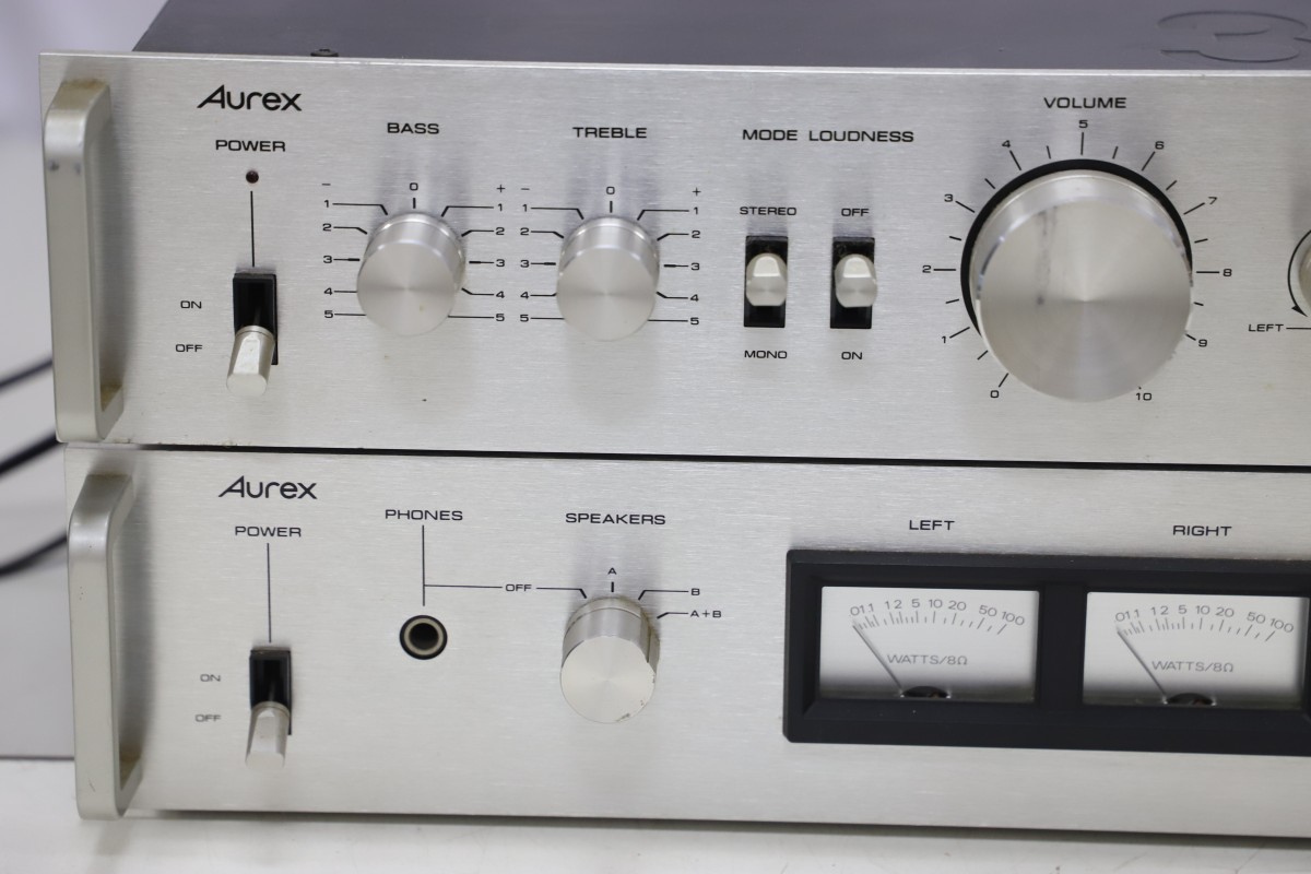 Aurex/オーレックス SY-330 SC-330 プリアンプ パワーアンプ 2台セット