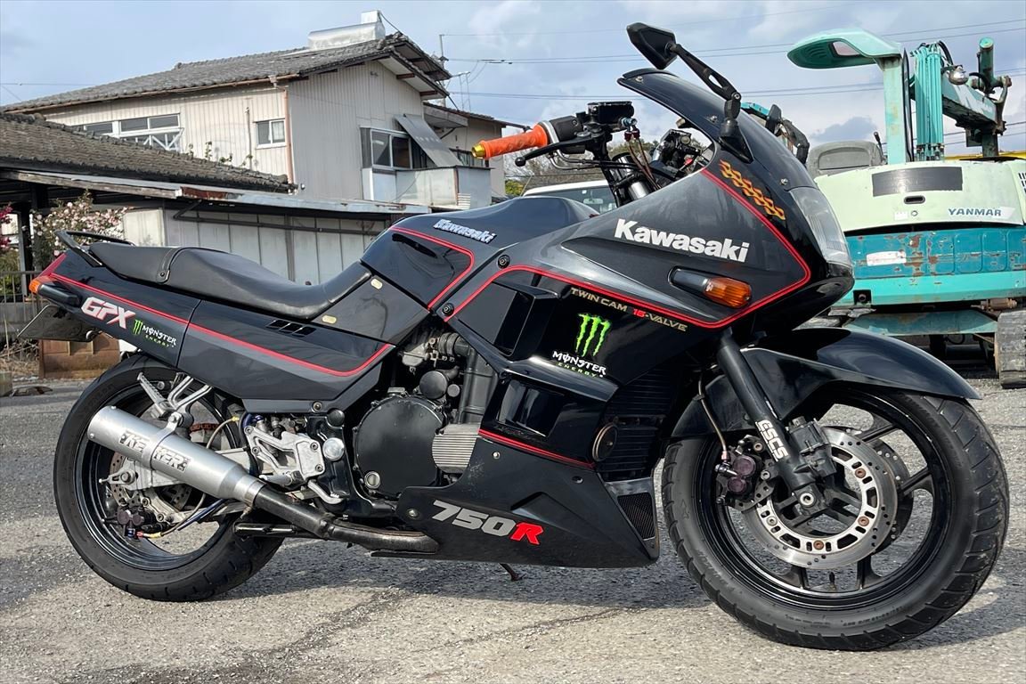 車検付きGPX750Rおまけ付き GPX750R 売り切り！1円スタート！☆始動動画有☆車検付令和5年12月迄