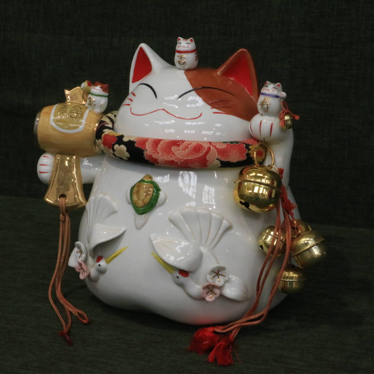 あ//A5343 道楽堂 猫舎本舗 招き猫 インテリア置物 希少 猫舎道楽堂本舗
