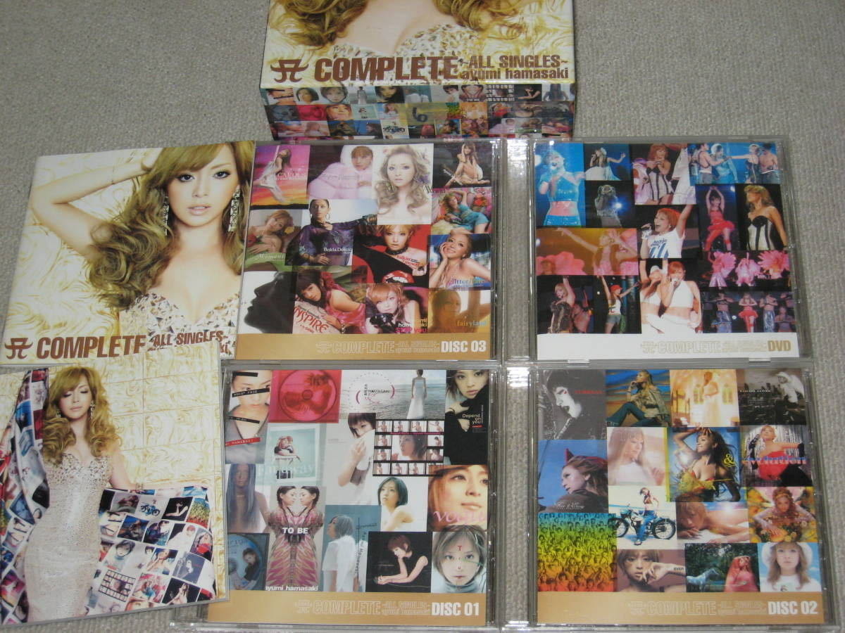 即決□3CD＋DVD/4枚組「浜崎あゆみ A COMPLETE ALL SINGLES 初回限定盤