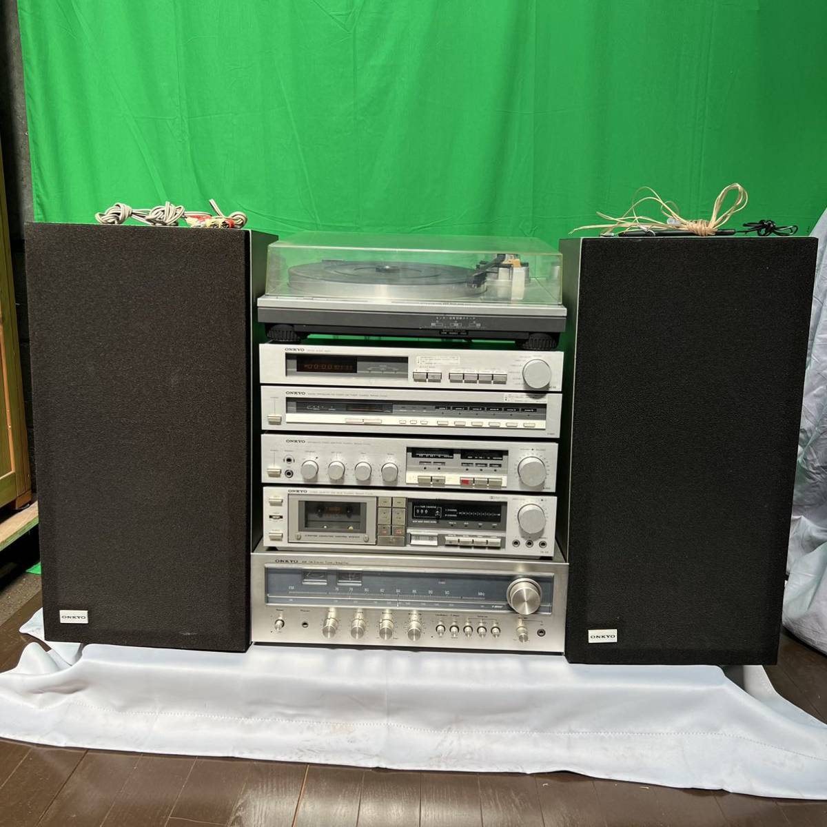 ［100883］ONKYO オーディオ　システムコンポ　8点セット　まとめ売り