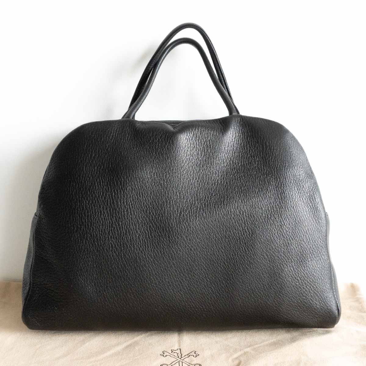 極美品】 ARTS&SCIENCE 【Deer leather School Bag M】ブラック