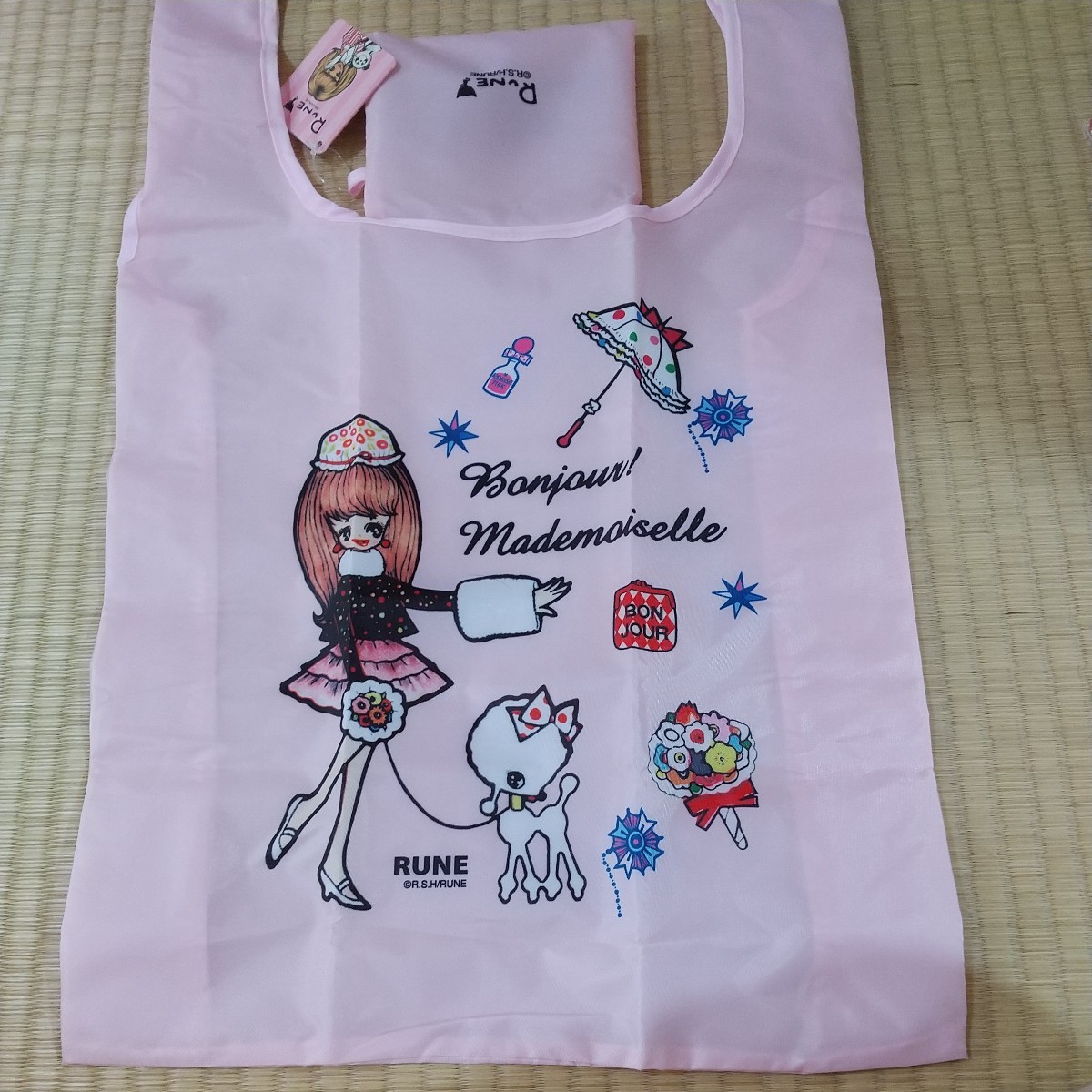 内藤ルネ 内藤ルネ展 購入 エコバッグ トートバッグ レジ袋 タグ付き  