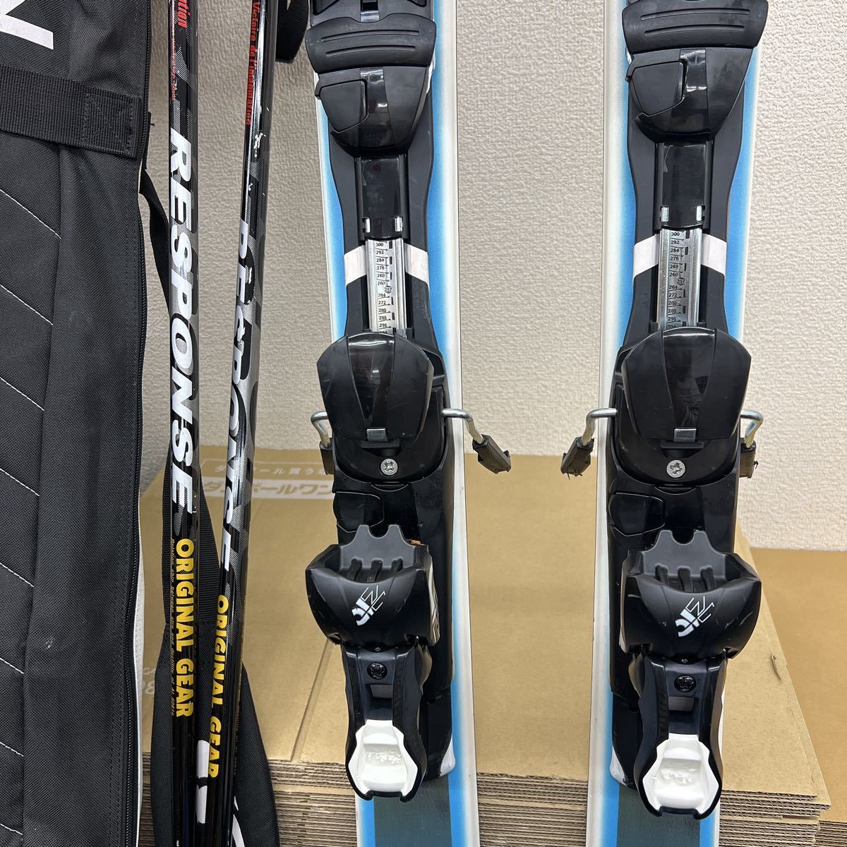 サロモンスキーBBR 169センチ×7.5センチ　ストック、ケース付き salomon サロモン BBR 7.5 155cm スキー SALOMON BBR 7.5 155cm