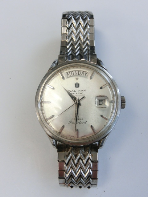 1円～！ ウォルサム デラックス プレジデント 57石 自動巻き  